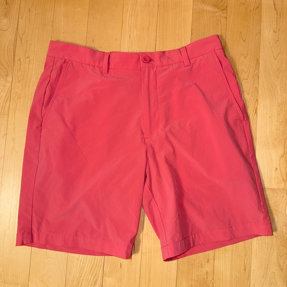 Vineyard Vines Performance Shorts (Size 32) – salmon pink, Lightweight Stretch